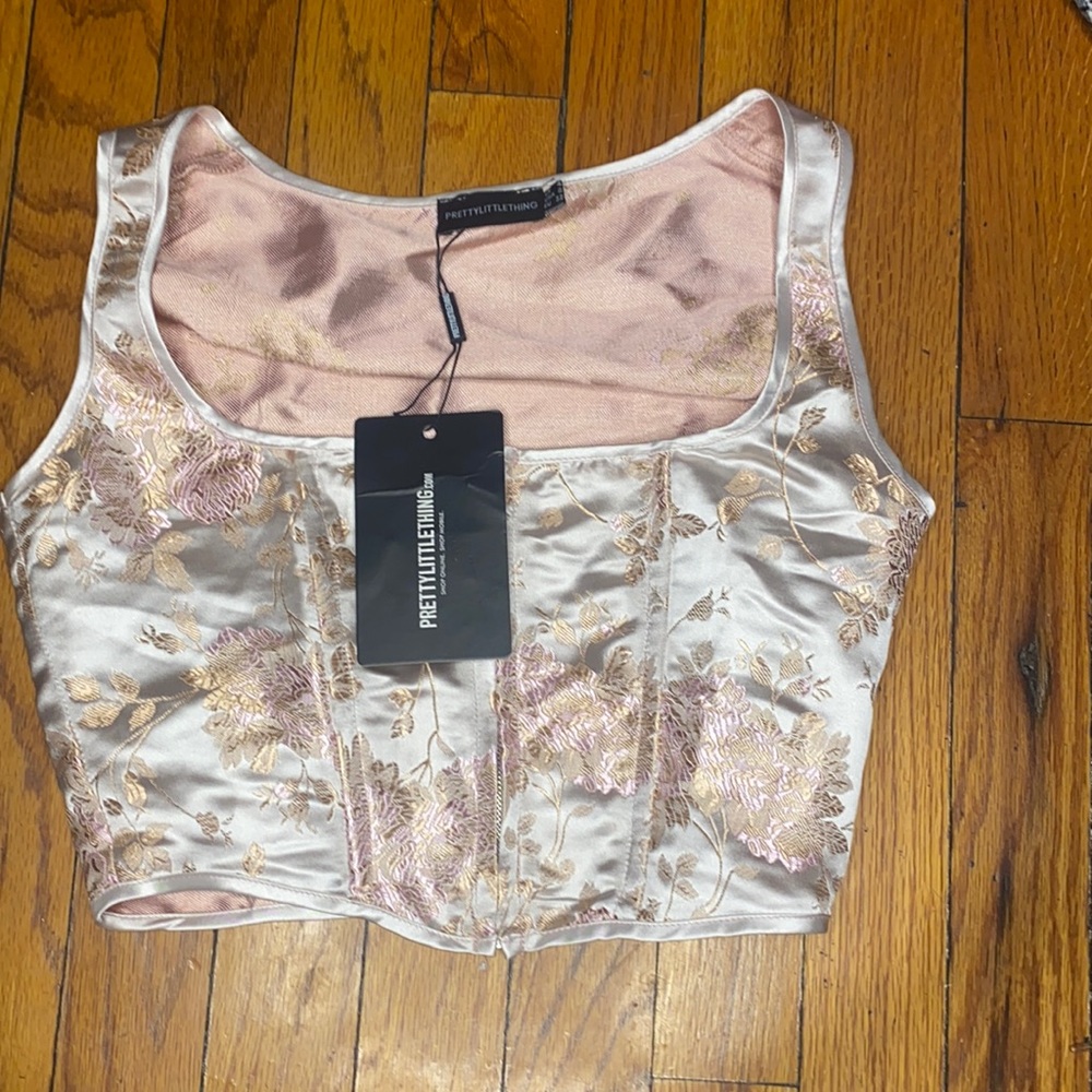 floral bustier top